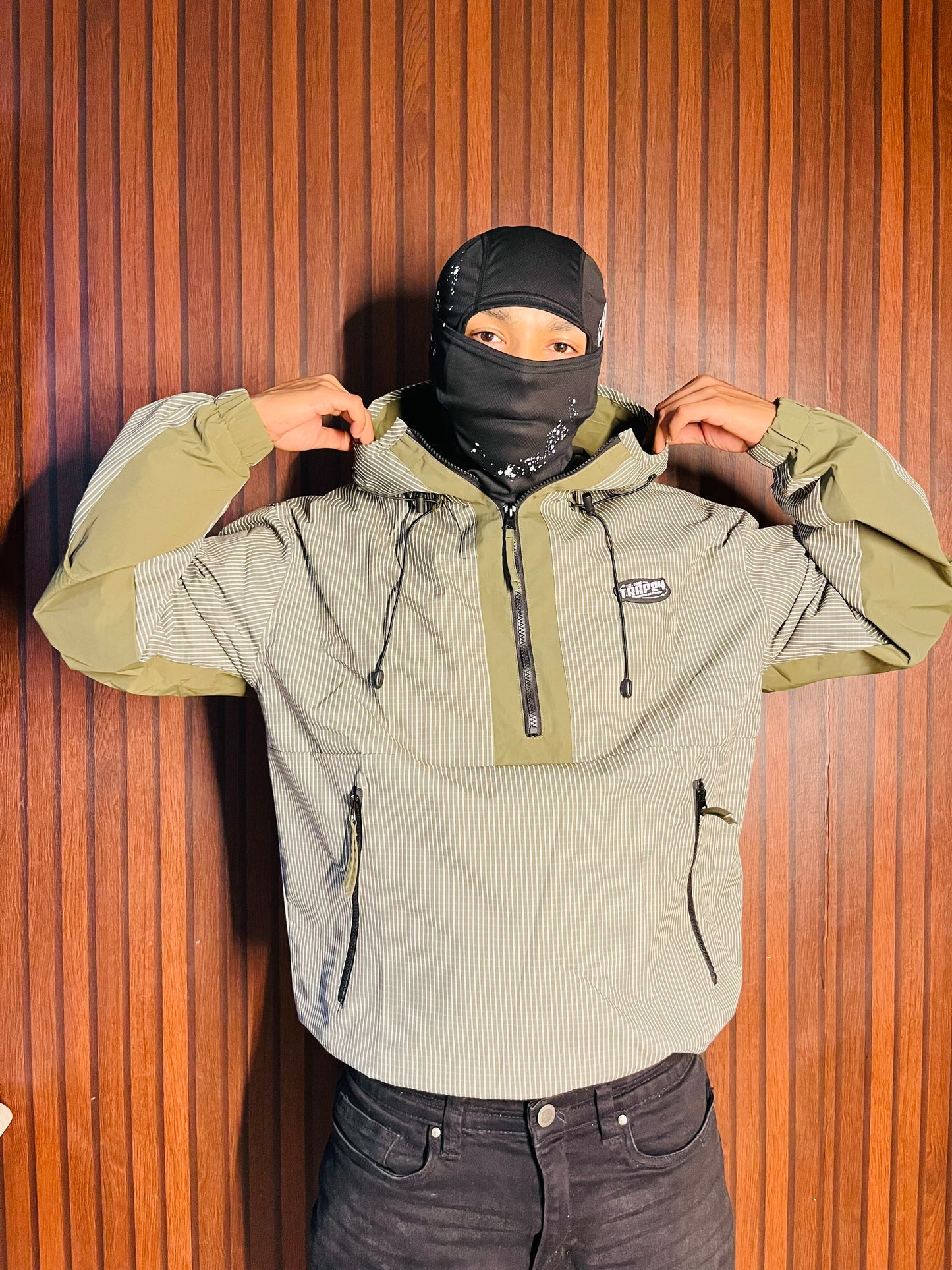 Trap24 All Weather Two-Tone Green Jacket (step 2 )