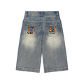 BAG PATCH Vintage Wash Baggy Denim Shorts