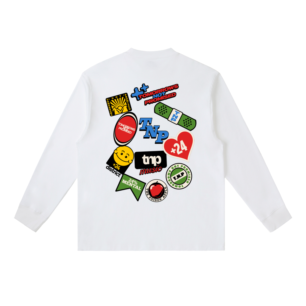 BAG PATCH Essential Crewneck Long-Sleeve T-Shirt