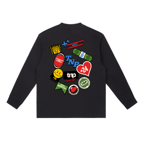 BAG PATCH Essential Crewneck Long-Sleeve T-Shirt