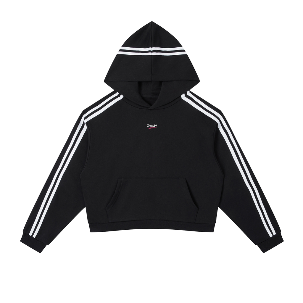 SUMMER TNP Stripe Cropped Hoodie