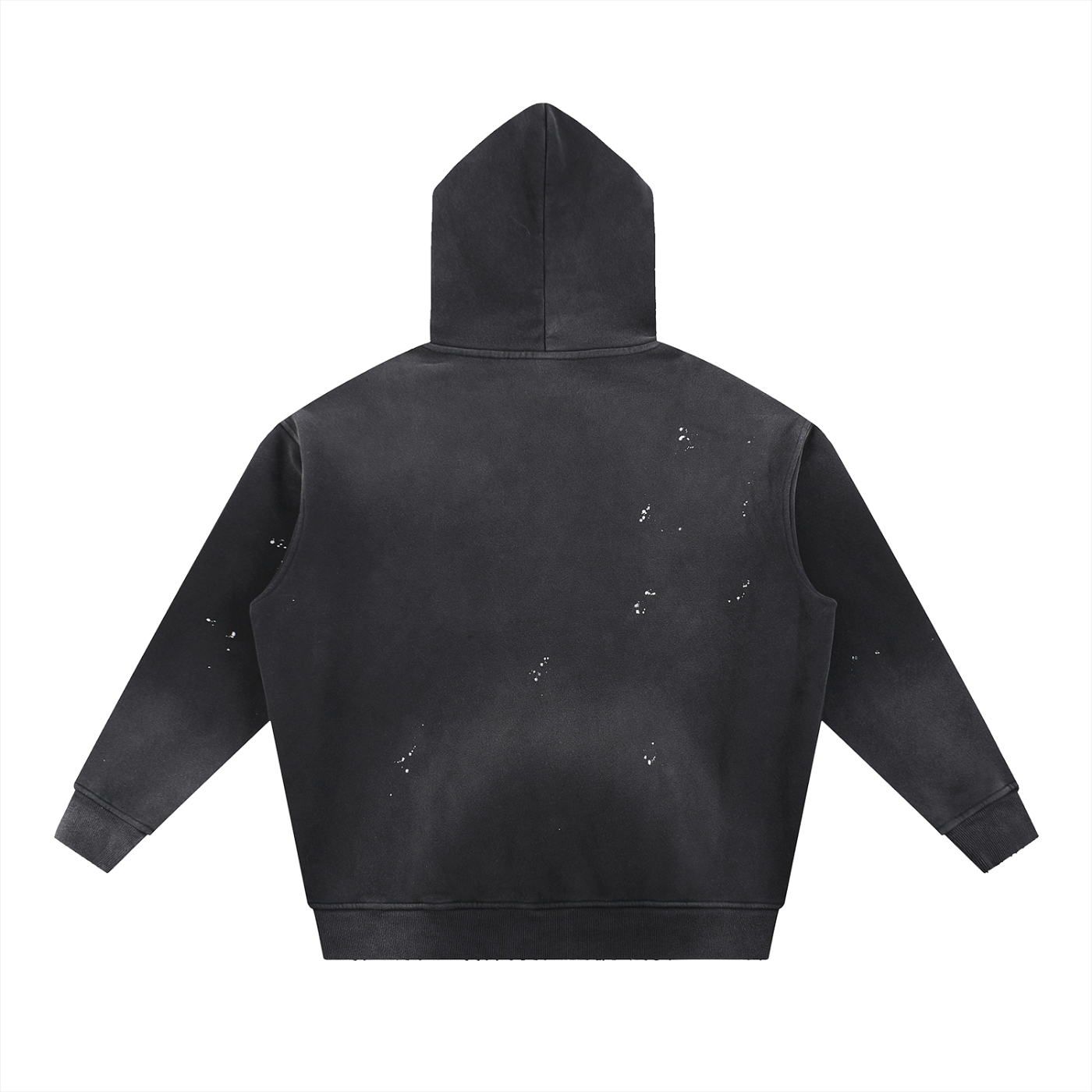 trap24 graphic Vintage Washed Frayed Fleece Hoodie