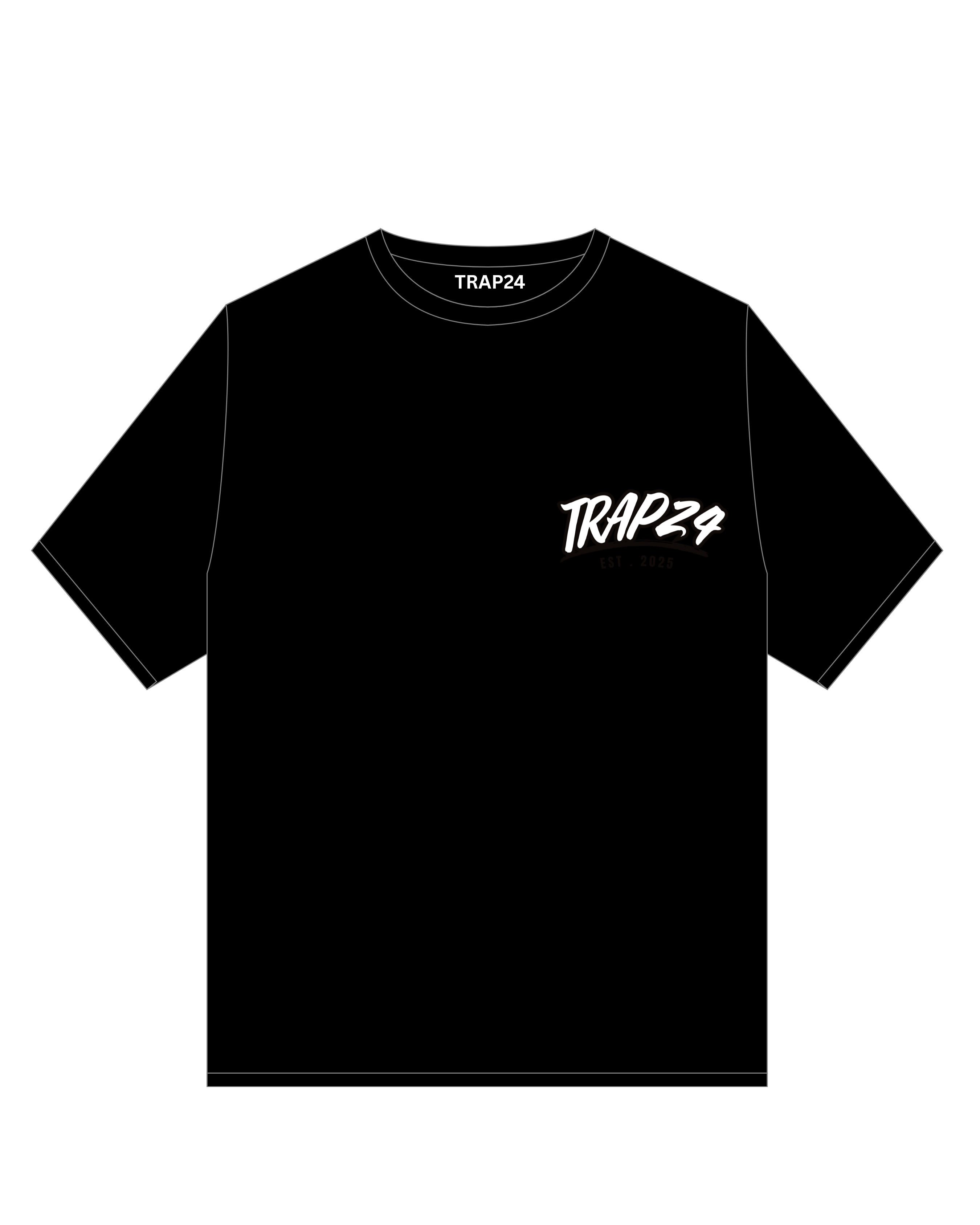 TRAP 24 BLACK SUMMER T- SHIRT