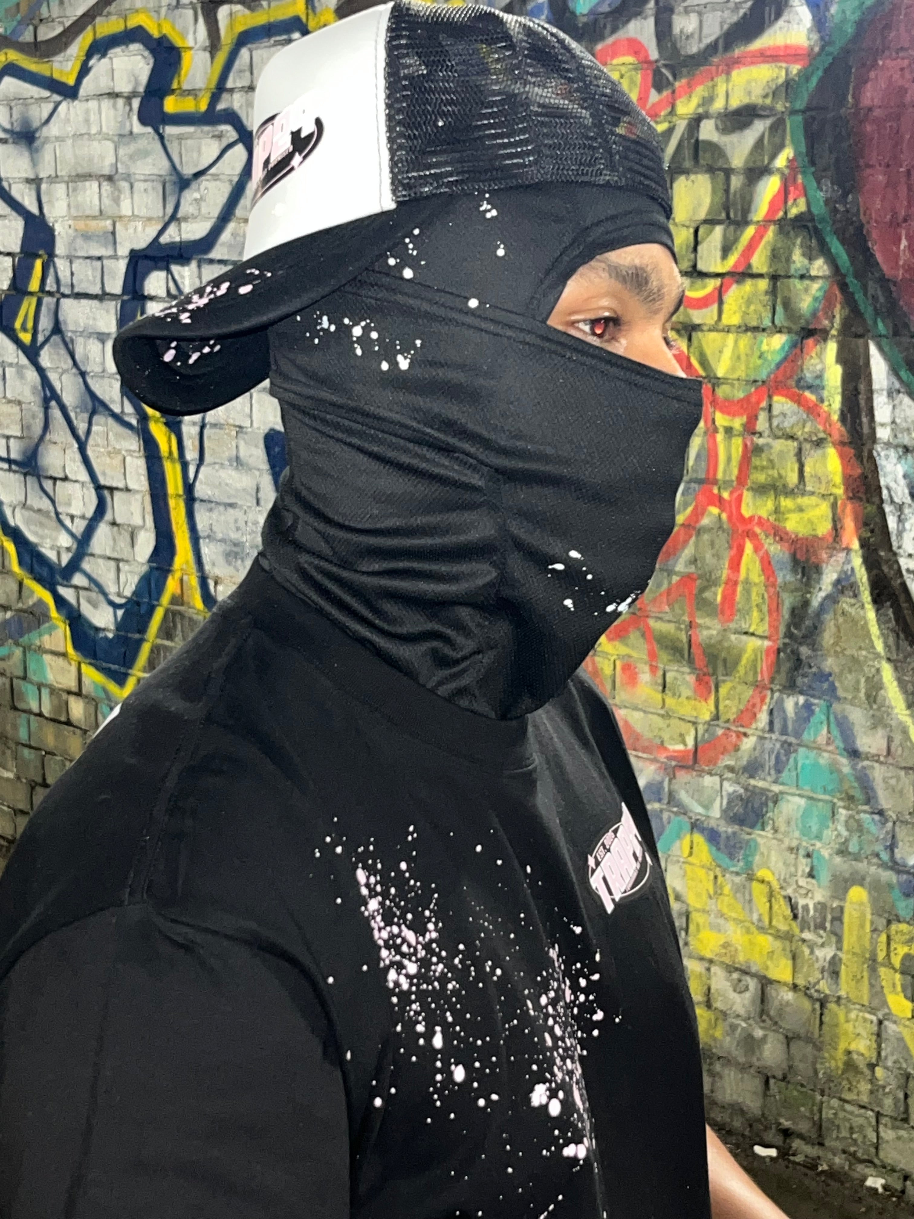 Trap24 Paint Splash Balaclava Mask (step2)