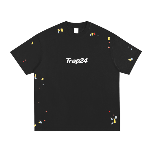 TRAP 24 Paint Splatter T-Shirt