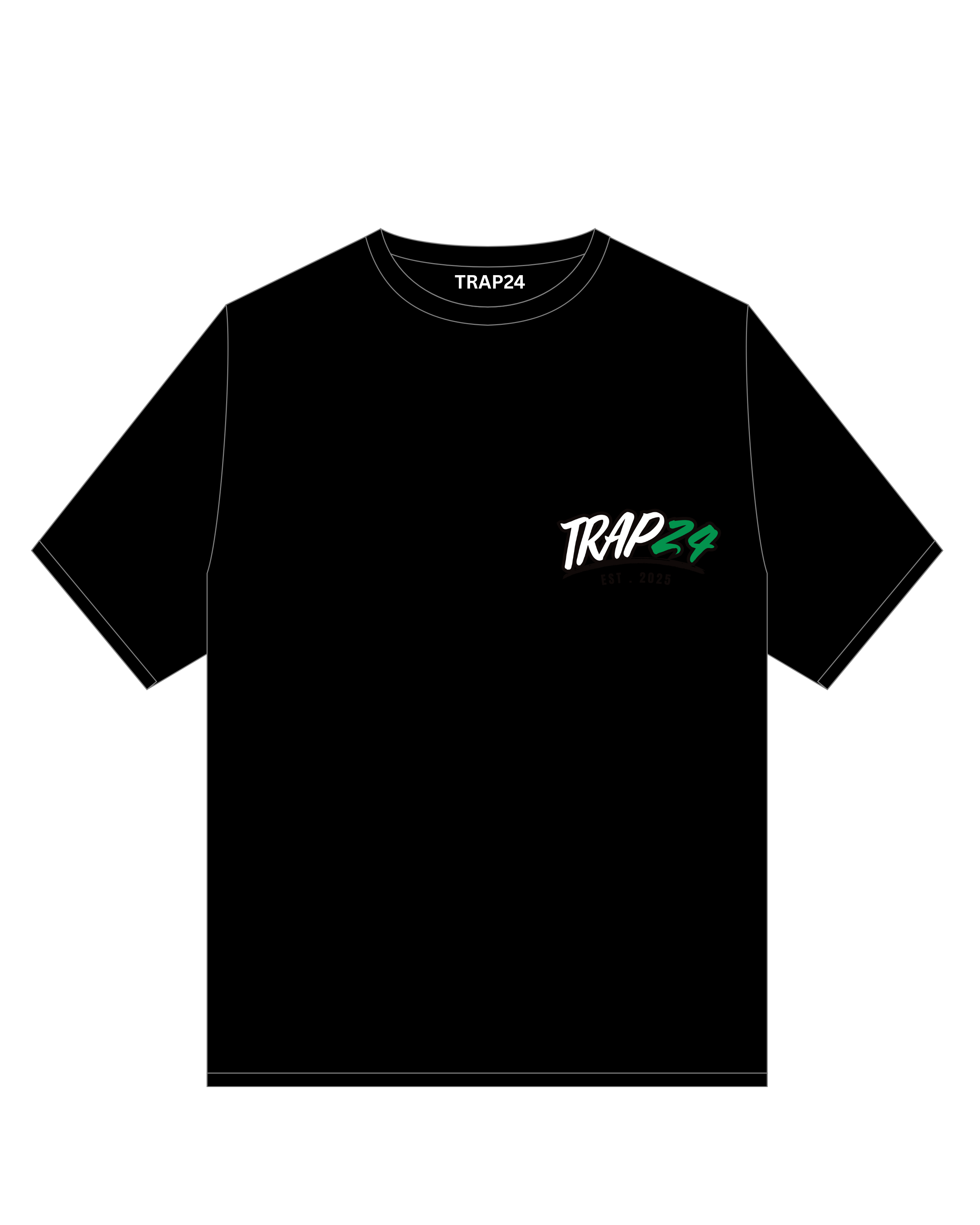 TRAP 24 BLACK SUMMER T- SHIRT