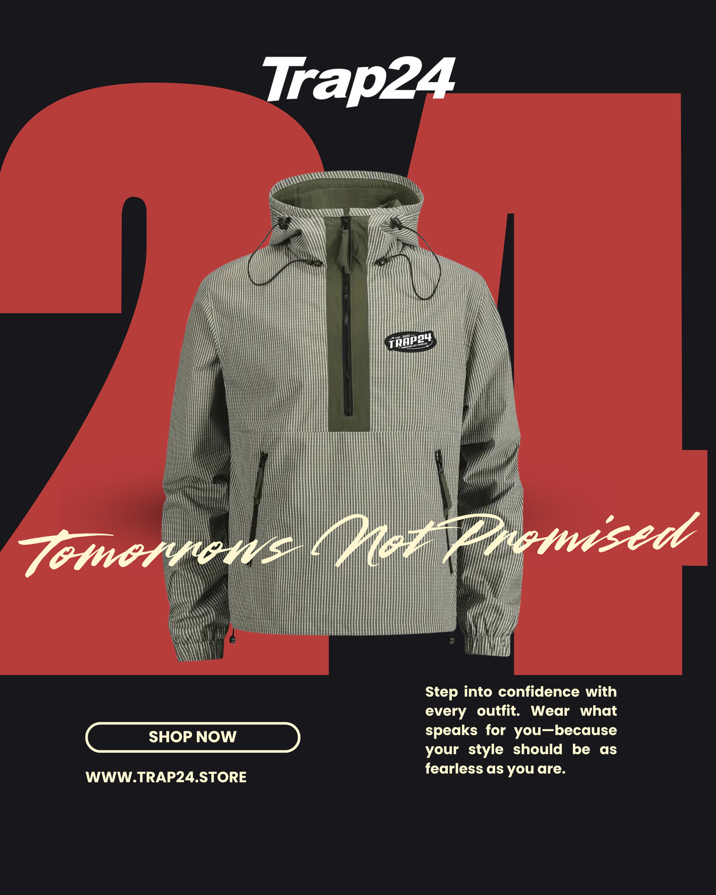 Trap24 All Weather Two-Tone Green Jacket (step 2 )