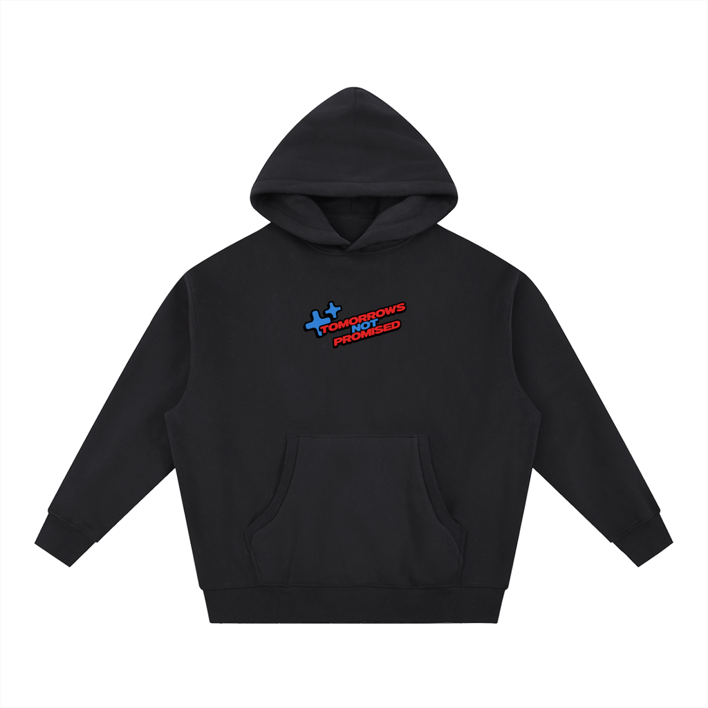 BAG PATCH Oversized Boxy Fit Fleece Hoodie