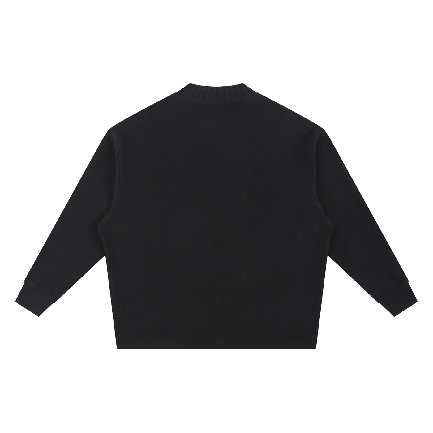trap24 Knitted Round Neck Oversize Sweatshirt