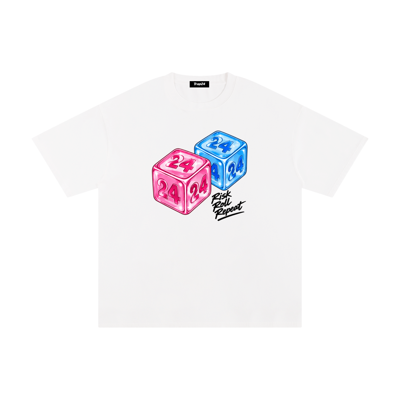 RICK ROLL REPEAT Pure Cotton T-Shirt