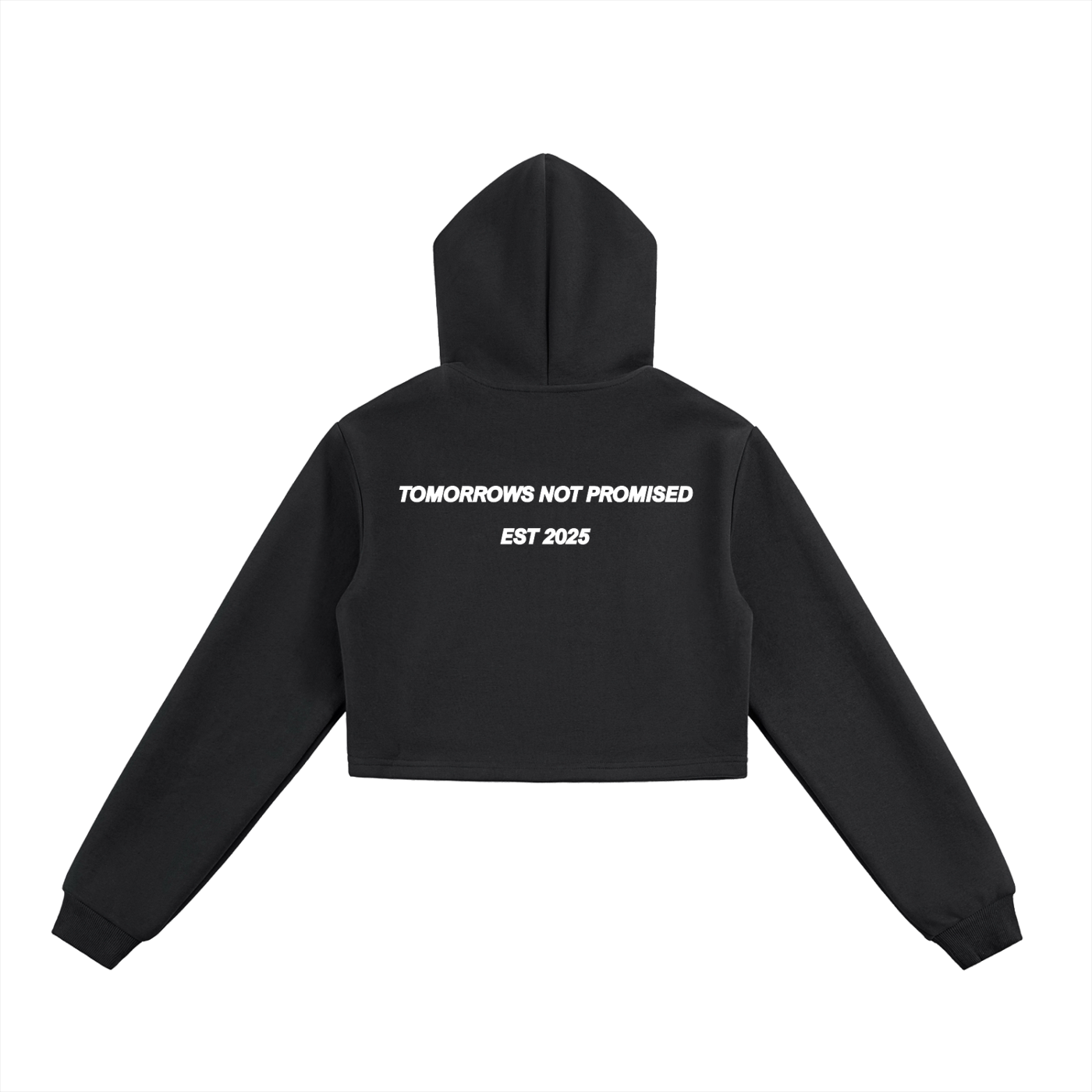 Essential Cropped Zip-Up Hoodie