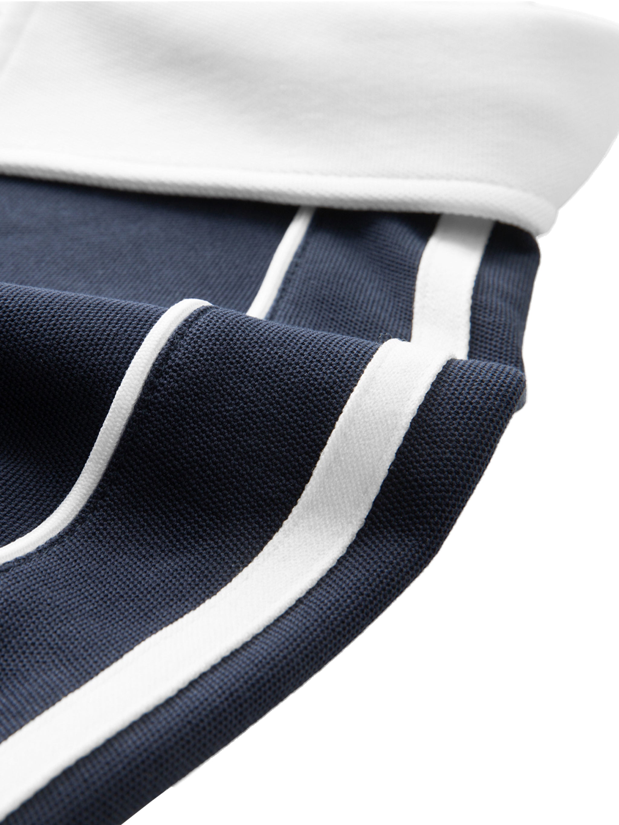 TNP BEACH CLUB Contrast Collar Short-Sleeve Polo Shirt