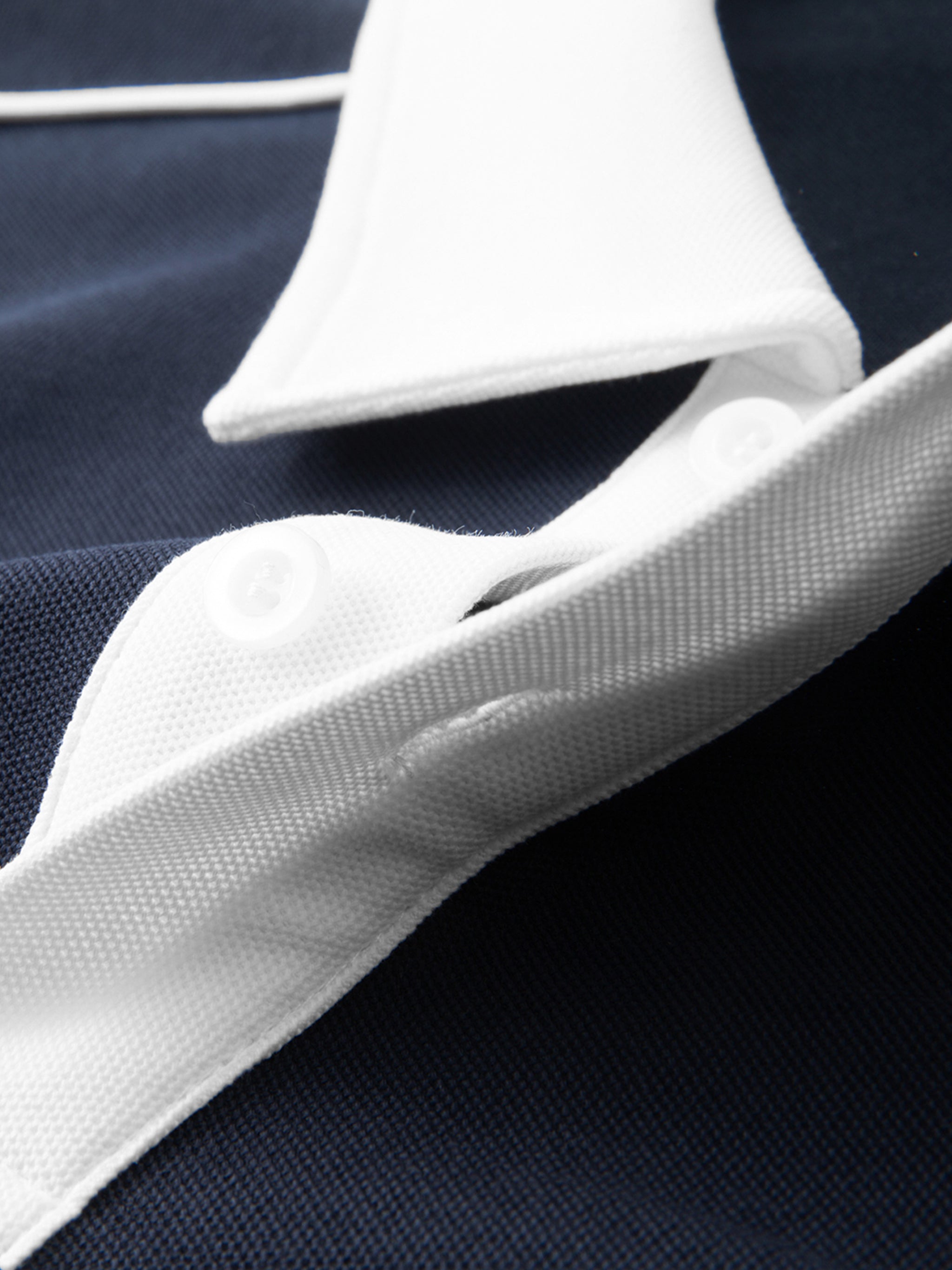 TNP BEACH CLUB Contrast Collar Short-Sleeve Polo Shirt