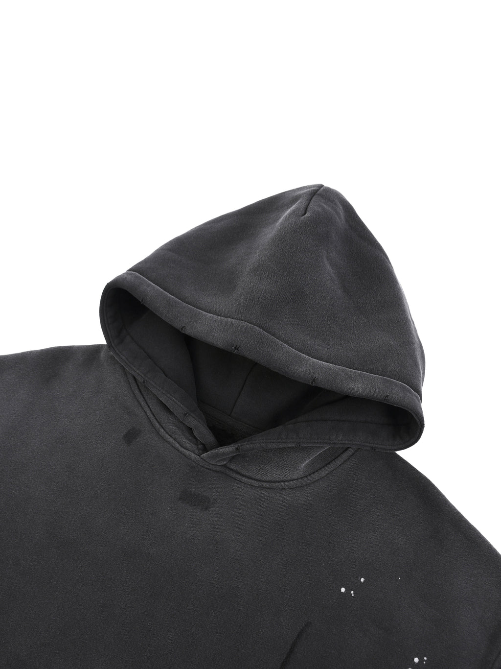 trap24 graphic Vintage Washed Frayed Fleece Hoodie