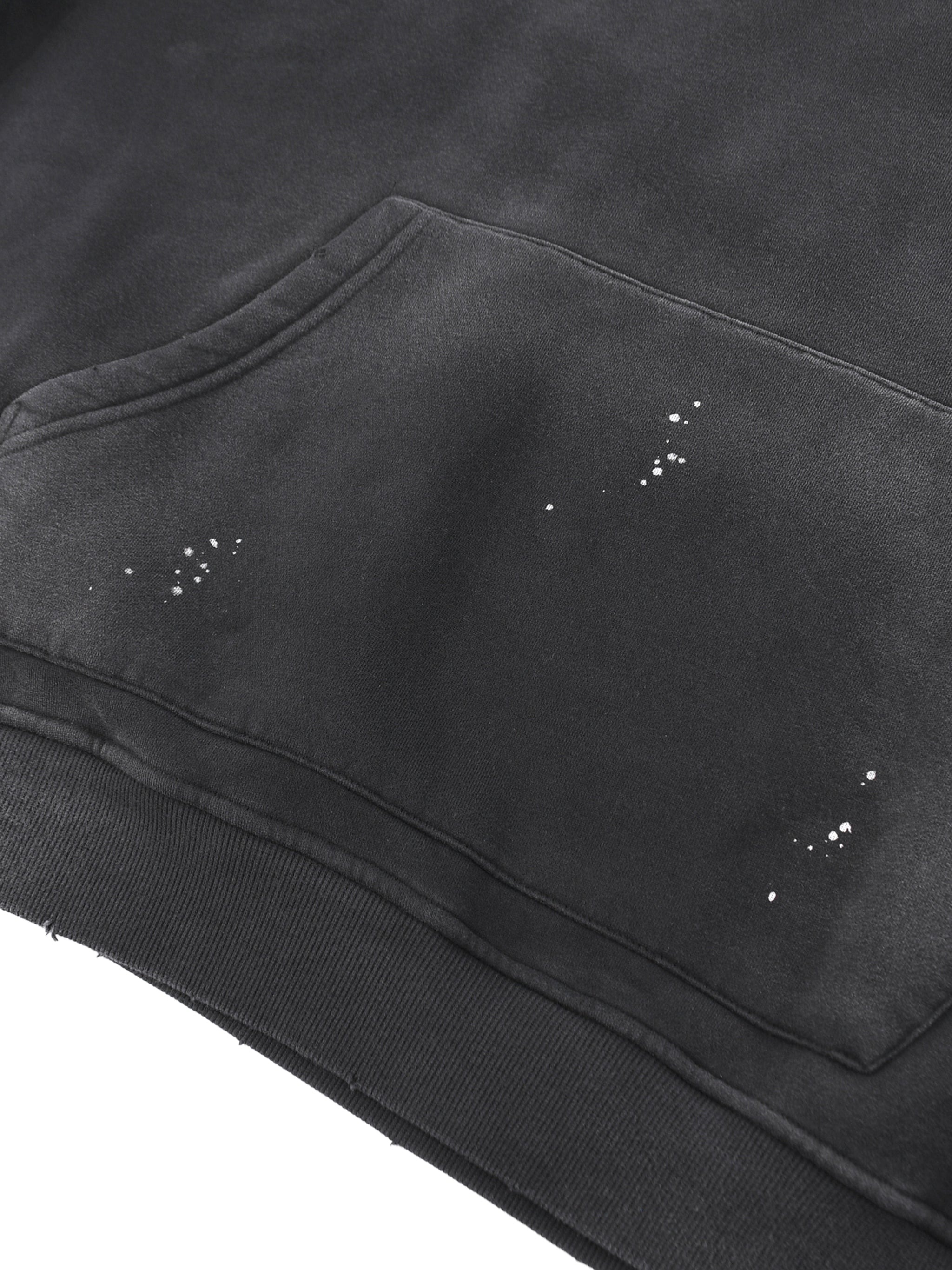 trap24 graphic Vintage Washed Frayed Fleece Hoodie