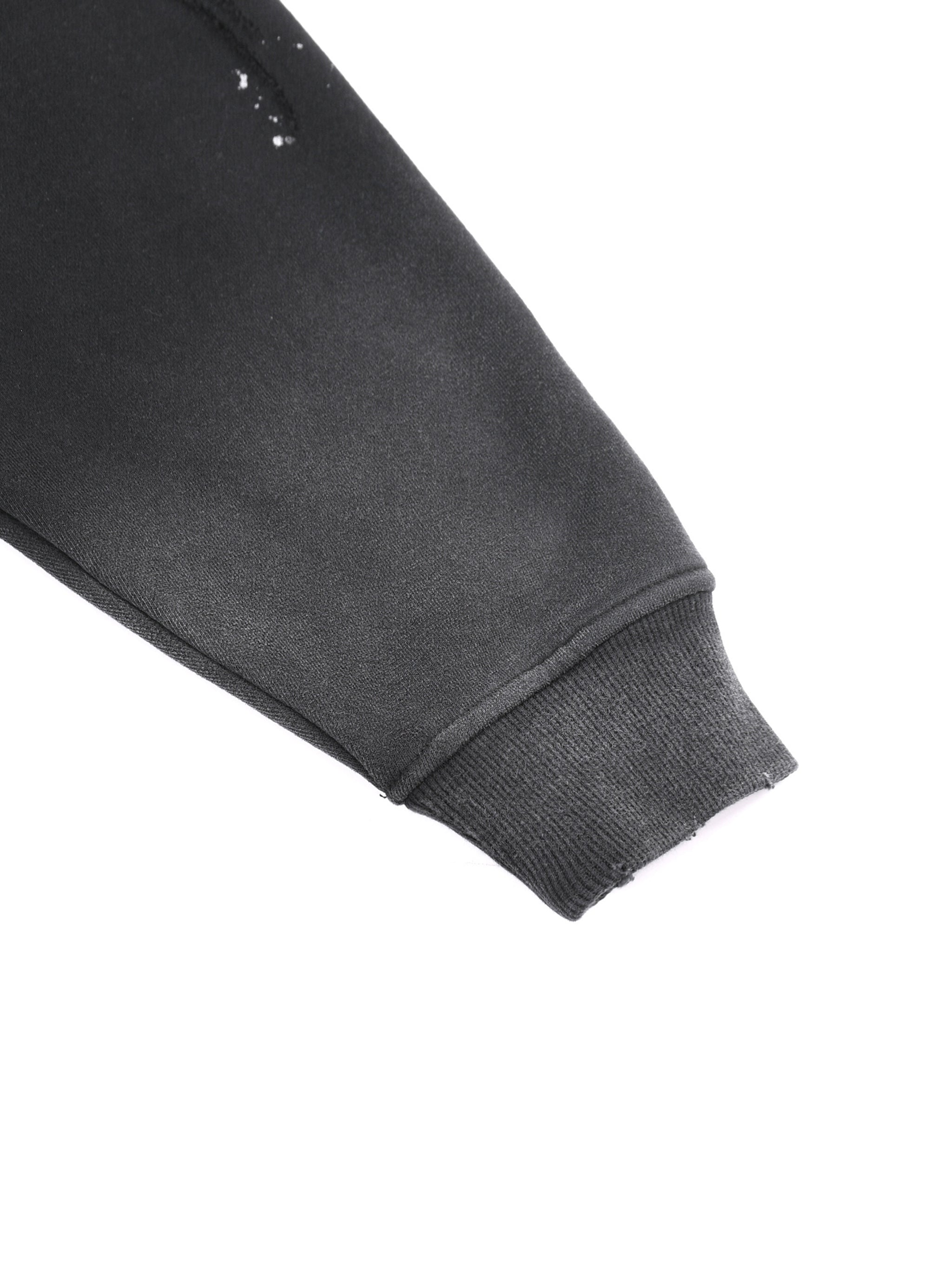 trap24 graphic Vintage Washed Frayed Fleece Hoodie